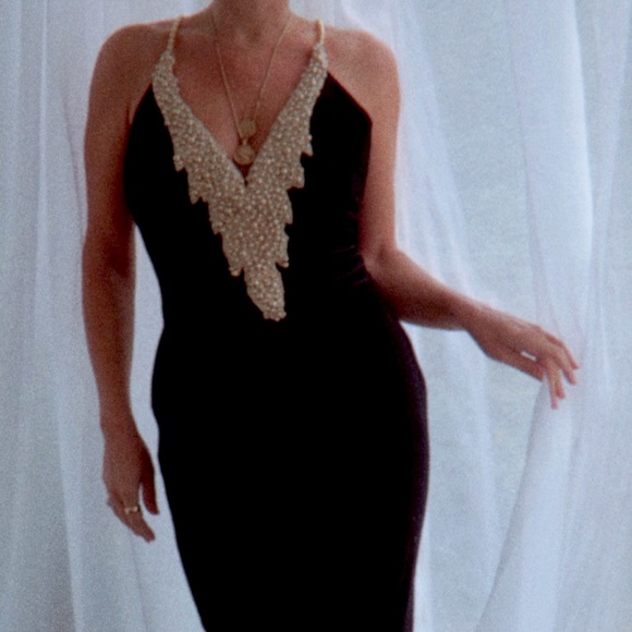 Vintage 90s Climax for David Warren velvet mini - Picture 2 of 8